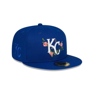 Blue Kansas City Royals Hat - New Era MLB Bloom 59FIFTY Fitted Caps USA7859106